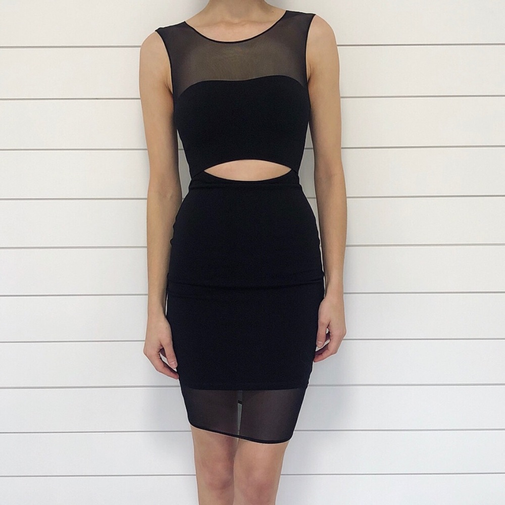 Elizabeth & James Black Dress